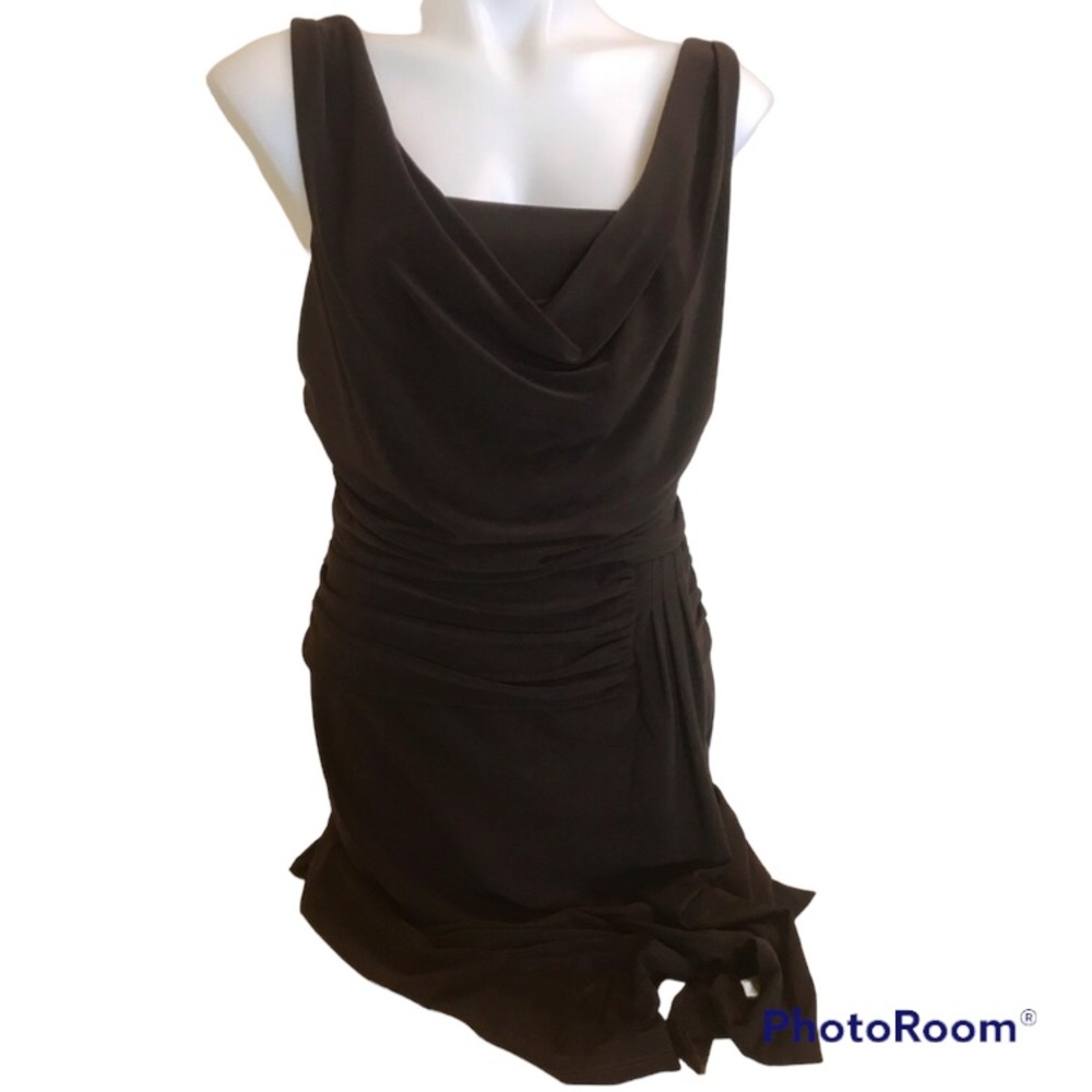 Frank Lyman Chocolate Brown Stretchy Dress